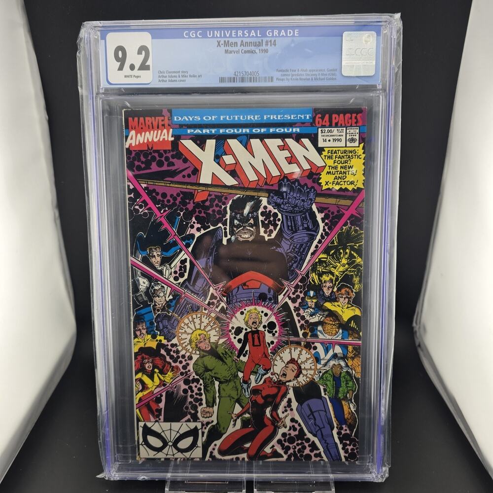 X-MEN ANNUAL 14 CGC 9.2 MARVEL 1990 1ST GAMBIT CAMEO APPEARANCE WHITE PAGES KEY